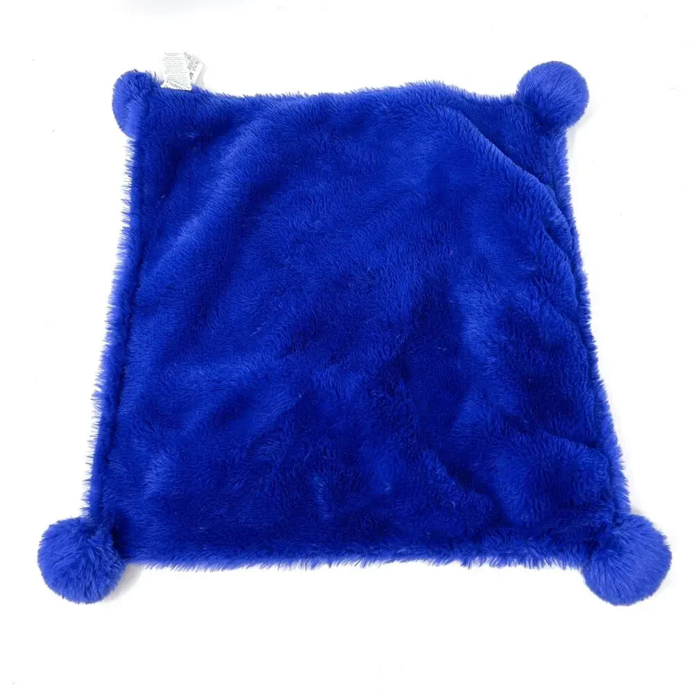 Cloud Island‎ Blue Lovey Pom Pom Soft Plush Baby Security Blanket Nunu Soother